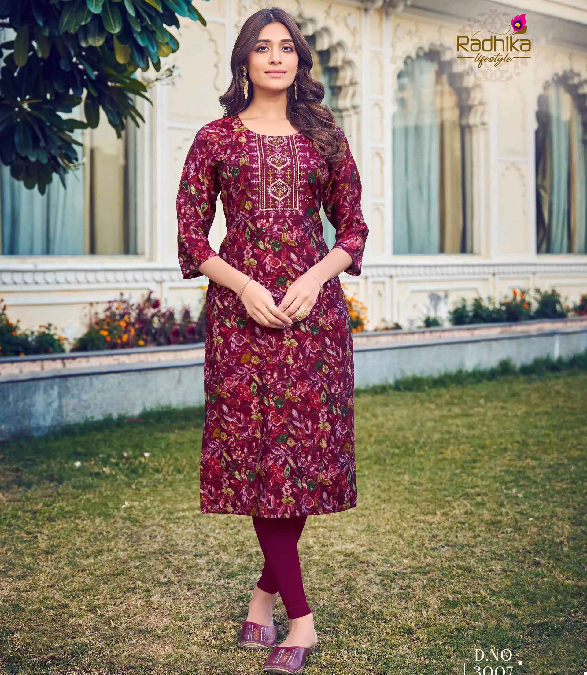 Radhika Lifestyle Charming Vol 3 Modal Chanderi Wholesale Kurtis Catalog