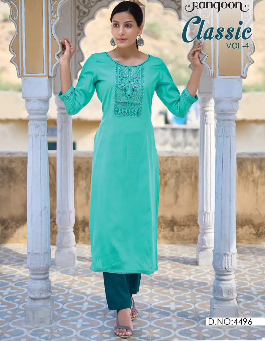 Rangoon Classic Vol 04 Fancy Lining Silk Wholesale Fancy Kurtis Catalog