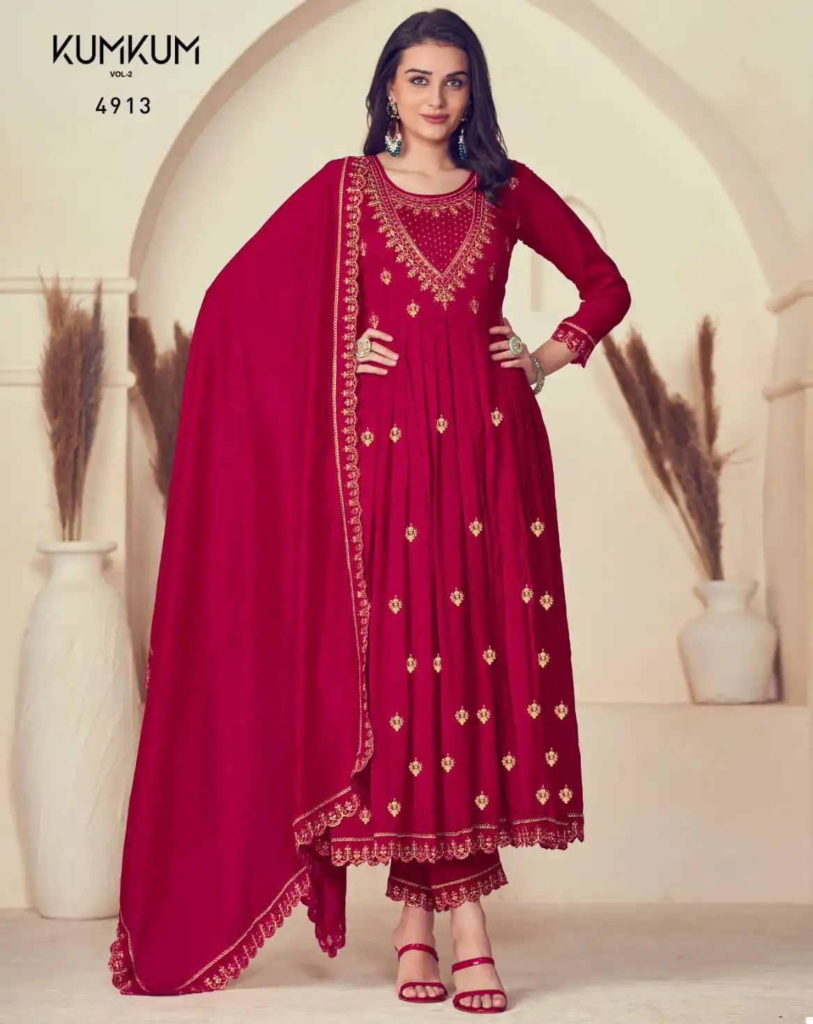 Rangoon Kum Kum Vol 2 Silk Wholesale Readymade Salwar Suit Catalog