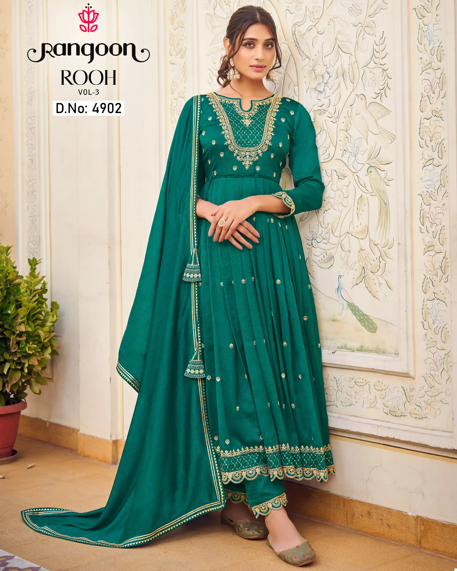 Rangoon Rooh Vol 3 Silk Wholesale Readymade Salwar Suit Catalog