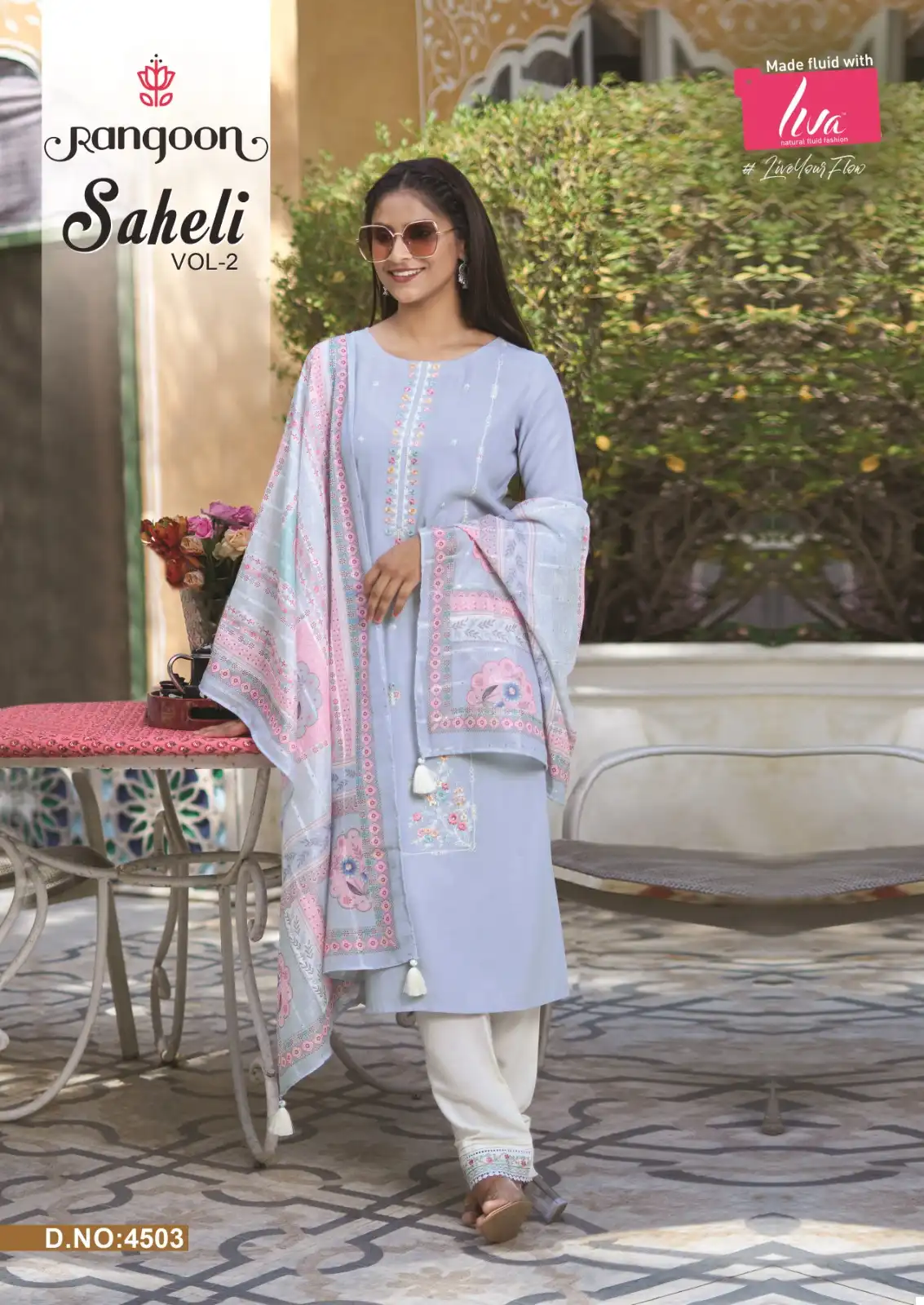 Rangoon Saheli Vol 2 Nylon Viscose Wholesale Readymade Salwar Suit Catalog - Image 2