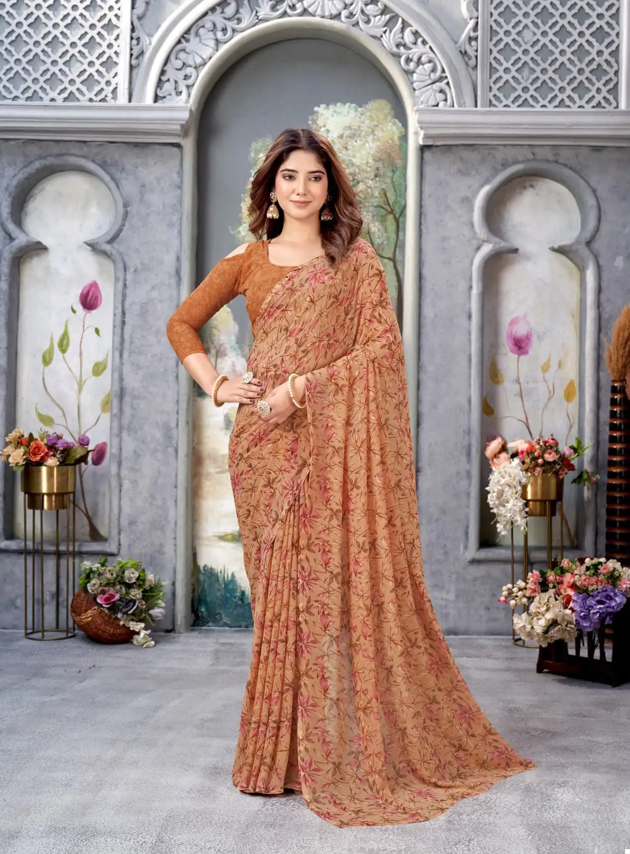 Roopa Boutique Zeeya Radhika Vol 1 Weight Less Wholesale Sarees Catalog - Image 2