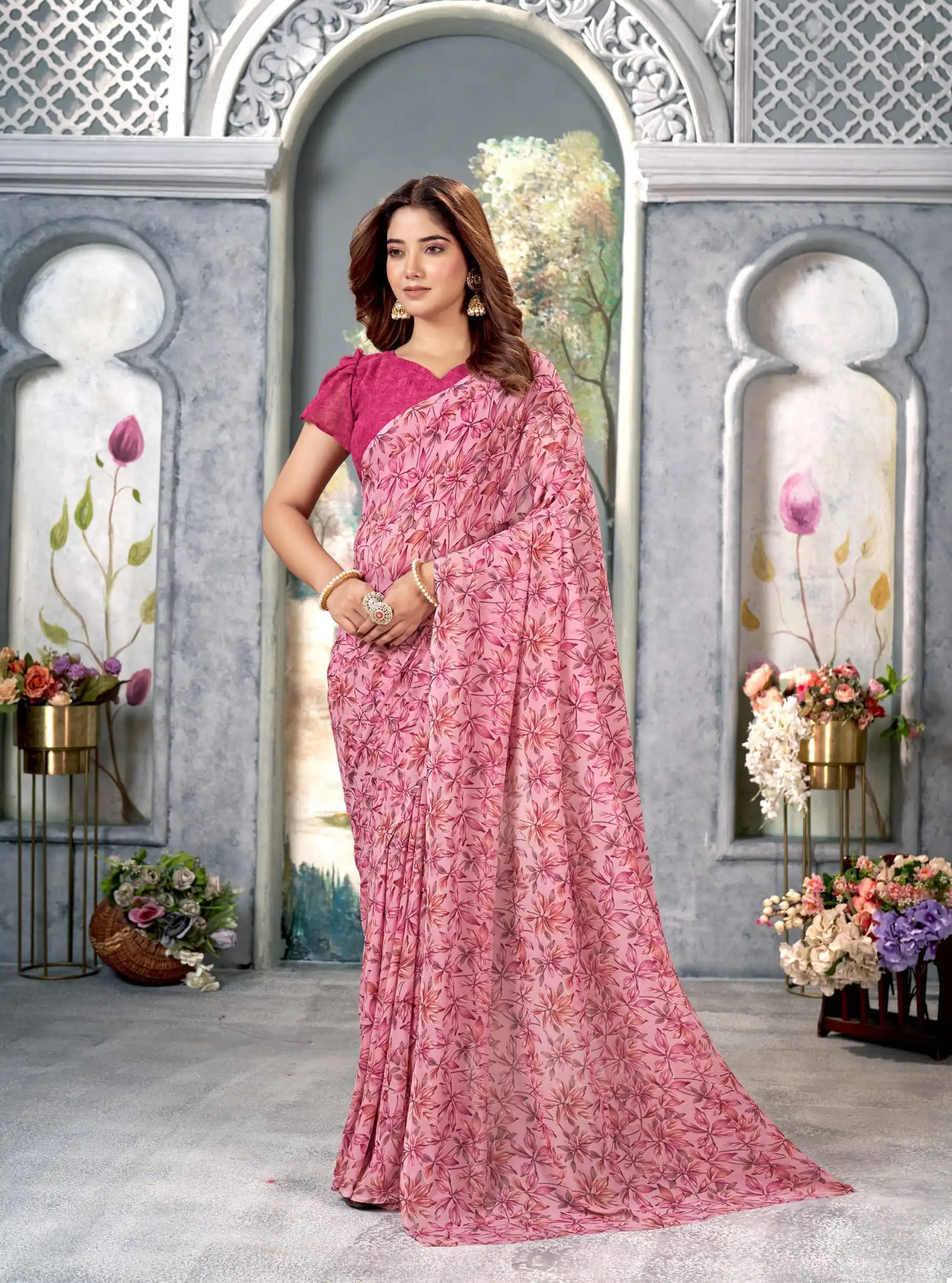 Roopa Boutique Zeeya Radhika Vol 1 Weight Less Wholesale Sarees Catalog - Image 4