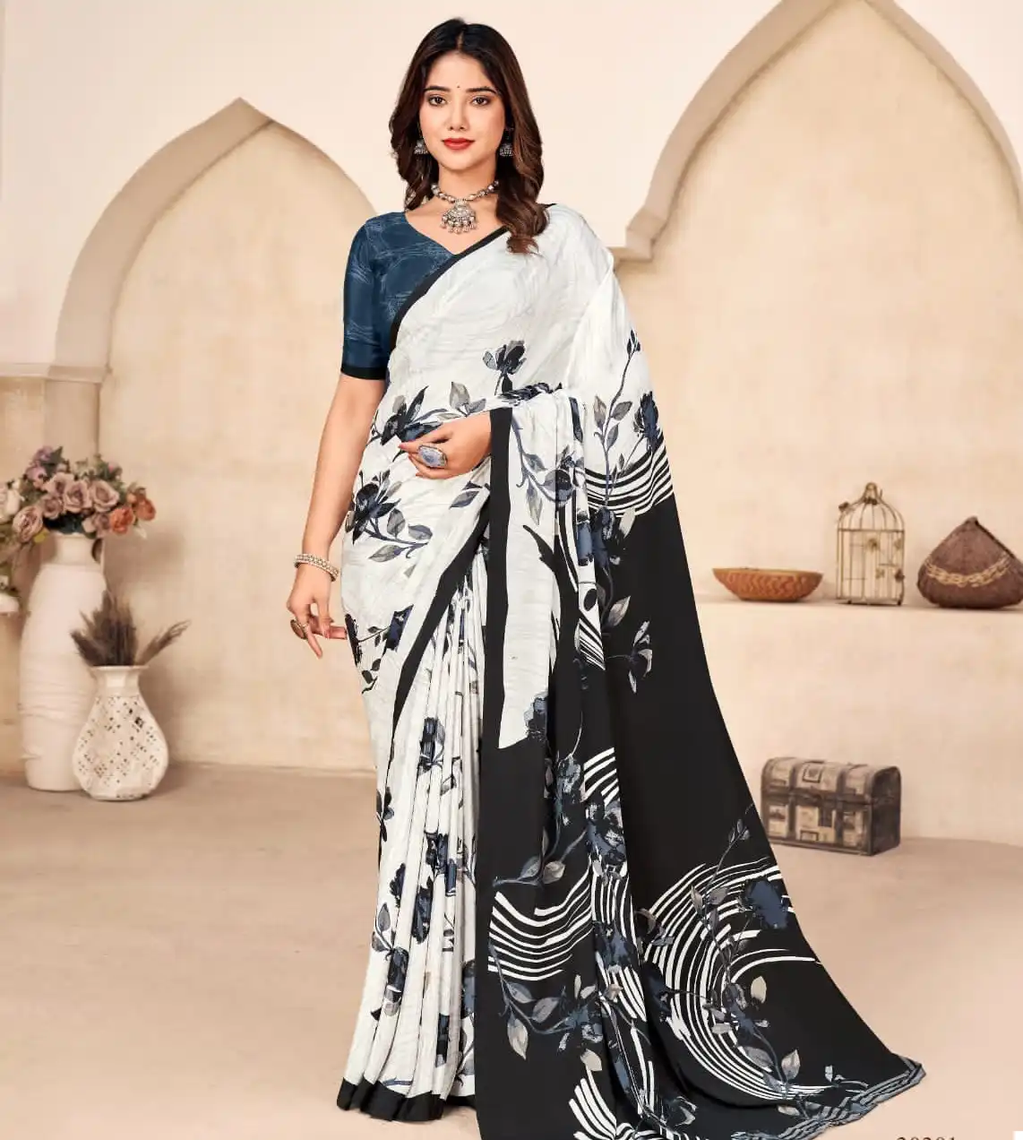 Ruchi Vivantaa Silk Crepe Wholesale Fancy Sarees Catalog