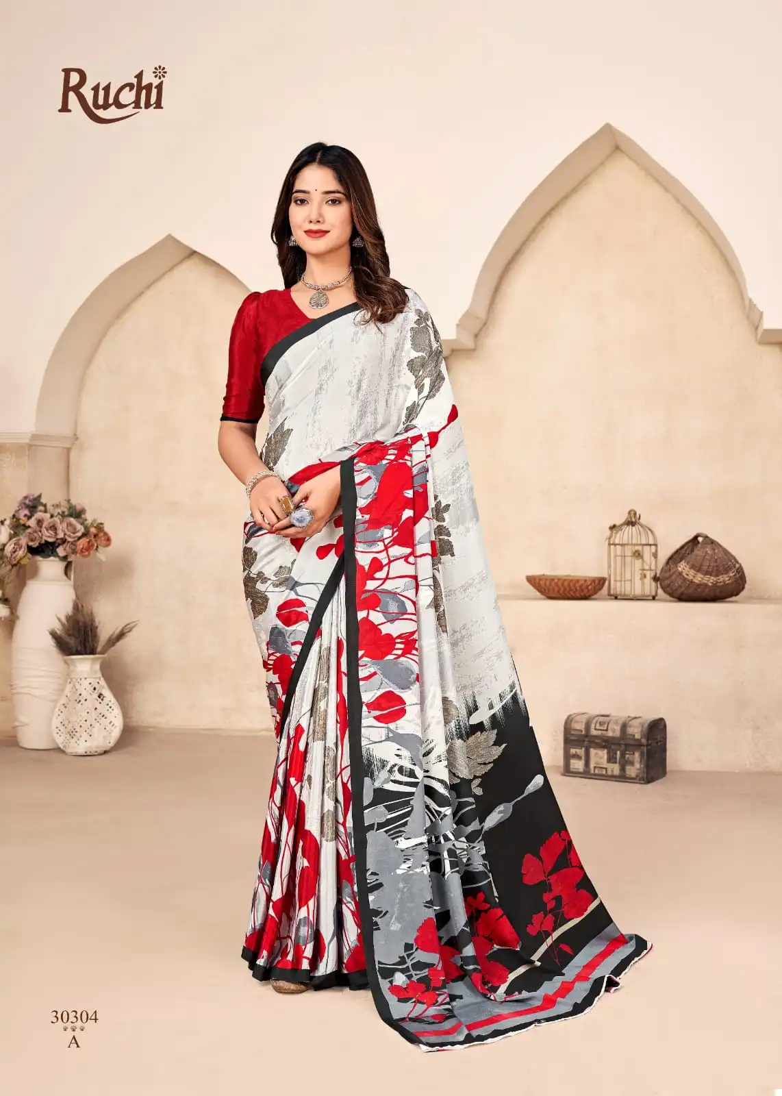 Ruchi Vivantaa Silk Crepe Wholesale Fancy Sarees Catalog - Image 5