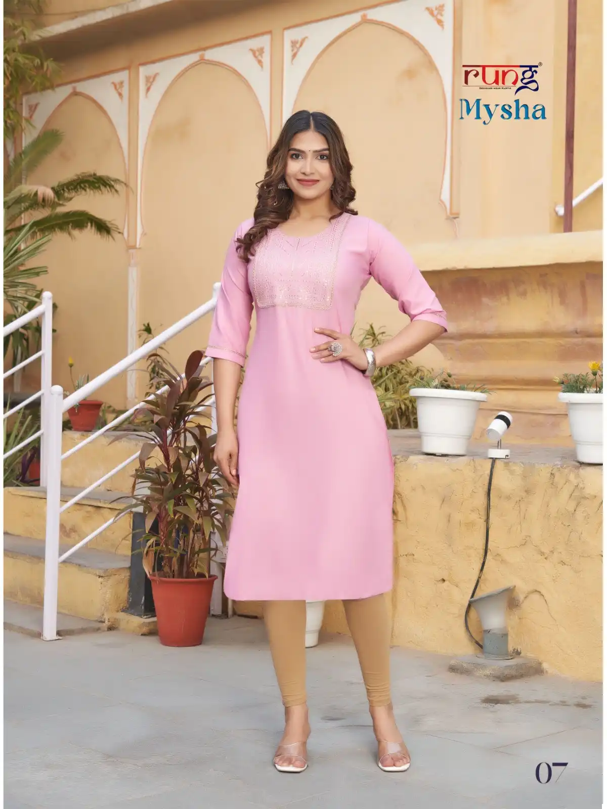 Rung Mysha Heavy Super Soft Rayon Wholesale Kurtis Catalog - Image 7