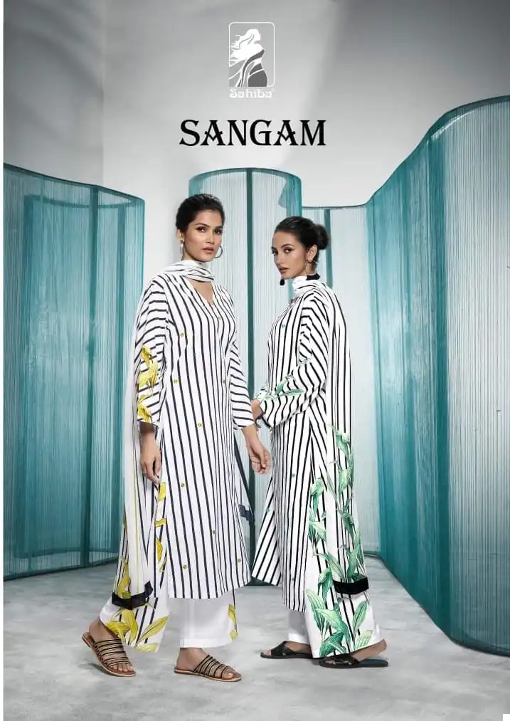 Sahiba Sangam Pure Cotton Lawn Digital Print Wholesale Fancy Salwar Suit Catalog - Image 4