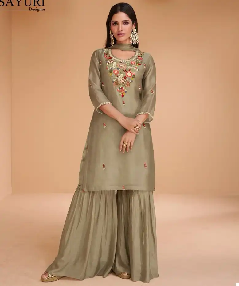 Sayuri Designer Chandni Pure Organza Silk Wholesale Designer Readymade Salwar Suit Catalog