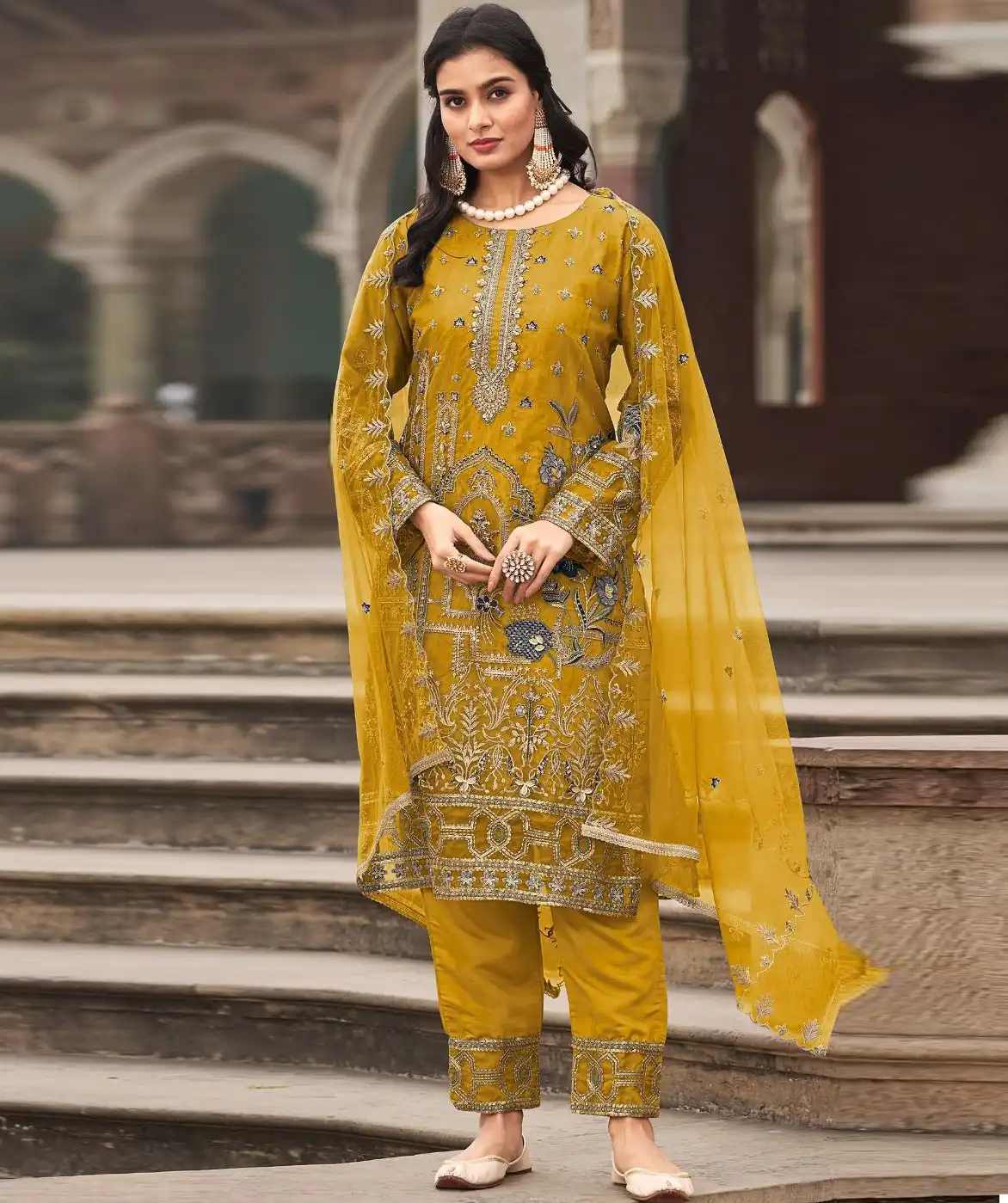 Shree Fab R 1197 Organza Wholesale Pakistani Readymade Salwar Suit Catalog