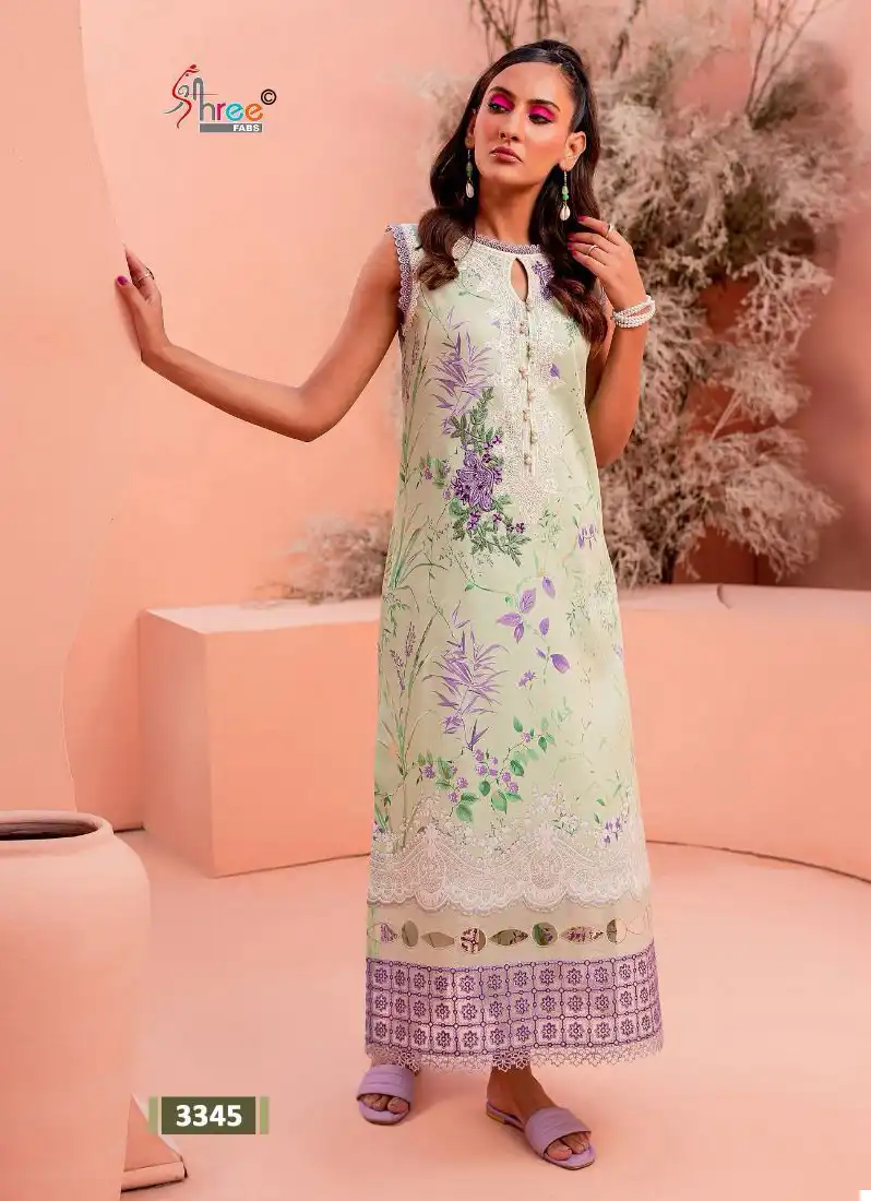 Shree Fabs Maria B Flora Vol 02 Pure Jam Cotton Print Wholesale Pakistani Salwar Suit Catalog - Image 2