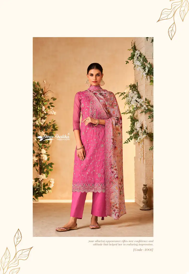 Shree Shalika Kaya Soft Organza Wholesale Designer Salwar Suit Catalog - Image 2