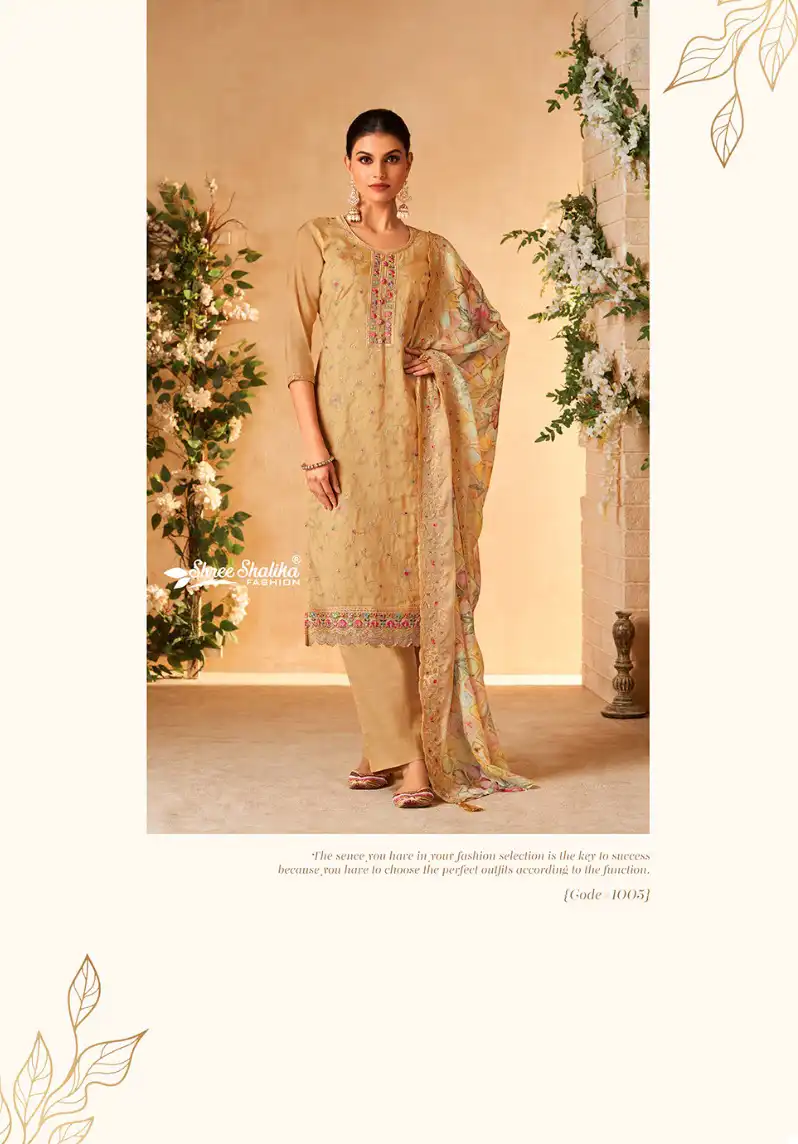 Shree Shalika Kaya Soft Organza Wholesale Designer Salwar Suit Catalog - Image 5