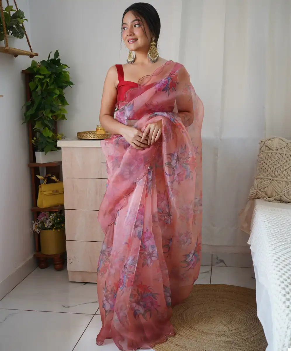 Shree Trends Rancy Organza Wholesale Fancy Sarees Catalog