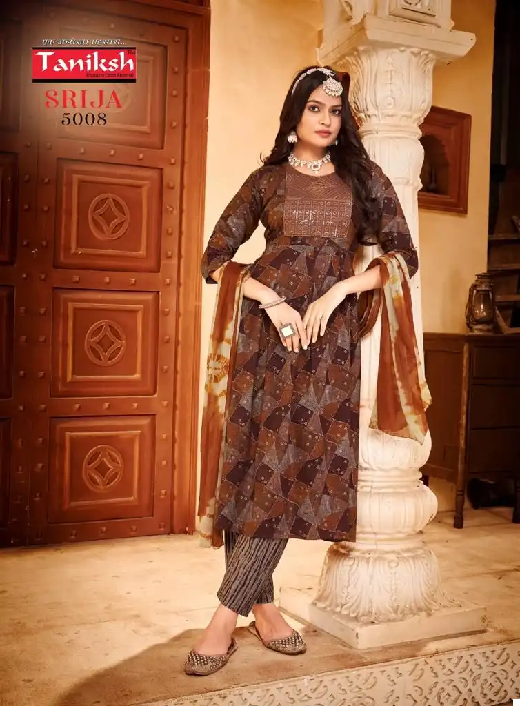 Taniksh Srija Vol 5 Rayon Print Wholesale Readymade Salwar Suit Catalog - Image 2