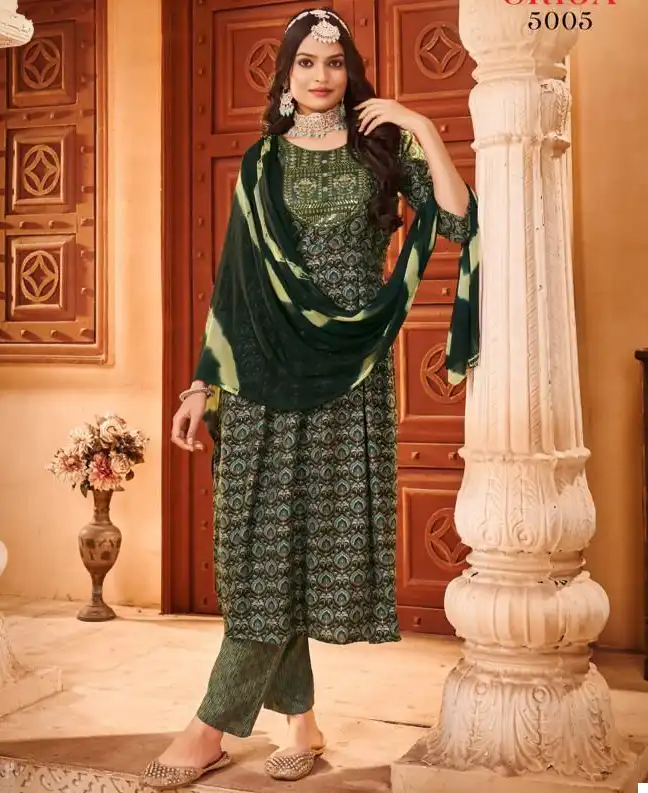 Taniksh Srija Vol 5 Rayon Print Wholesale Readymade Salwar Suit Catalog