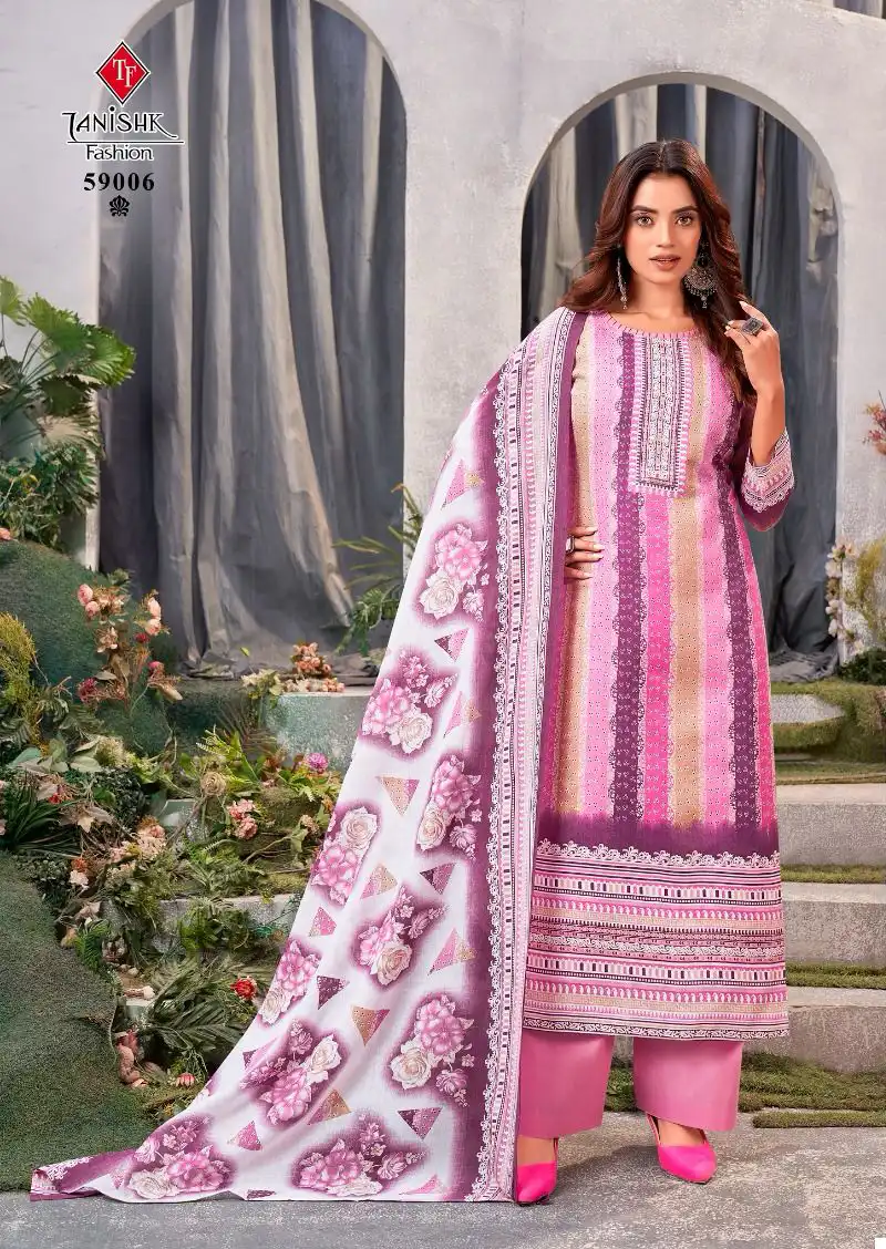 Tanishk Fashion Gazal Bandhni Pure Lawn Cotton Print Wholesale Salwar Suit Catalog — Wholesale Salwar Suits, MPA wholesale from Surat - Gallery Image 7