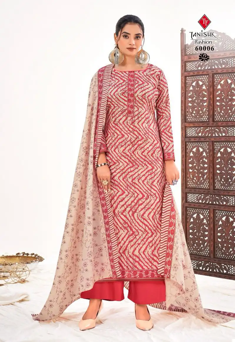 Tanishk Fashion Sanjh Pure Cotton Print Wholesale Salwar Suit Catalog - Image 2