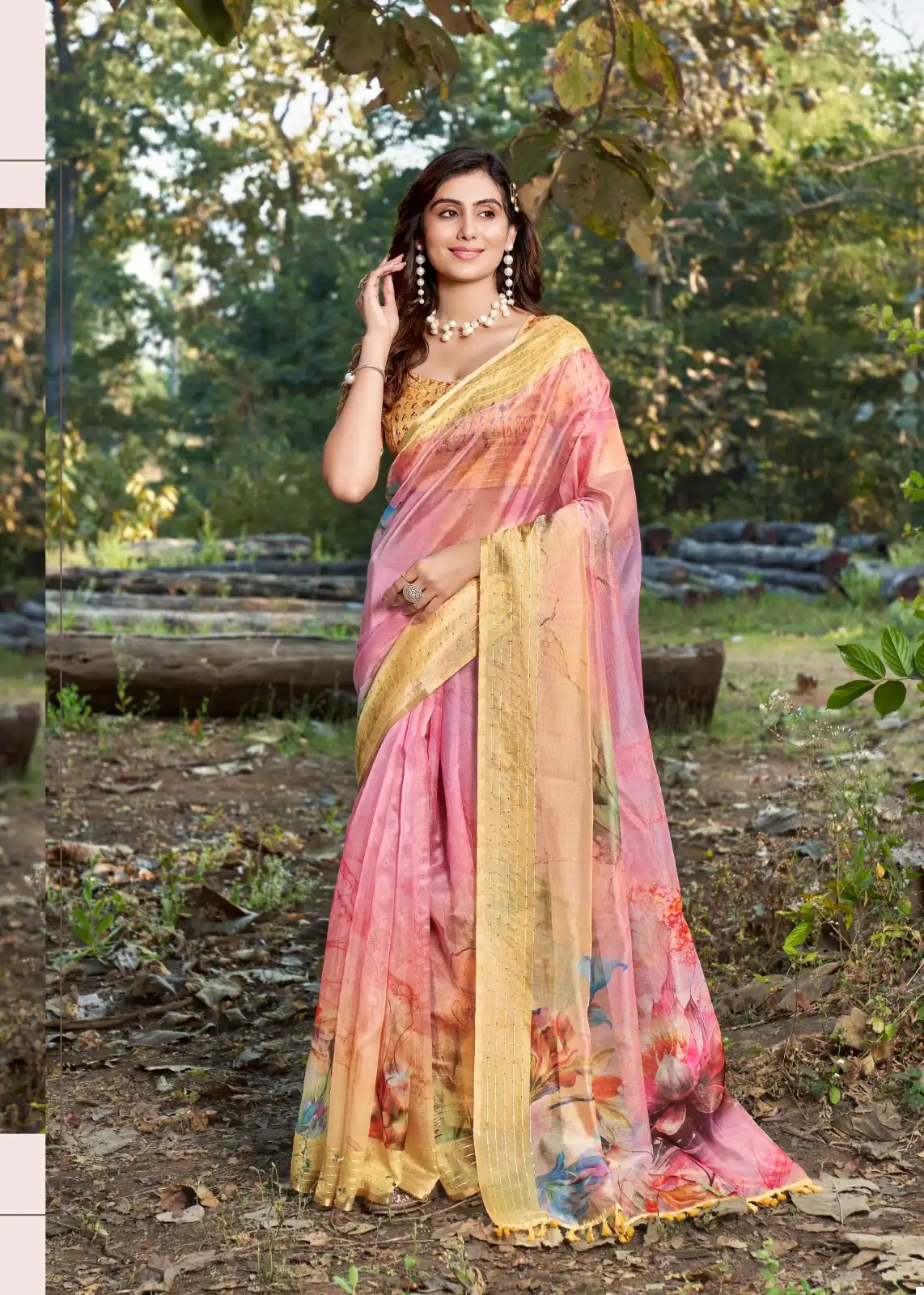 Tanuza Fashion Saumiya Organza Wholesale Fancy Sarees Catalog - Image 12