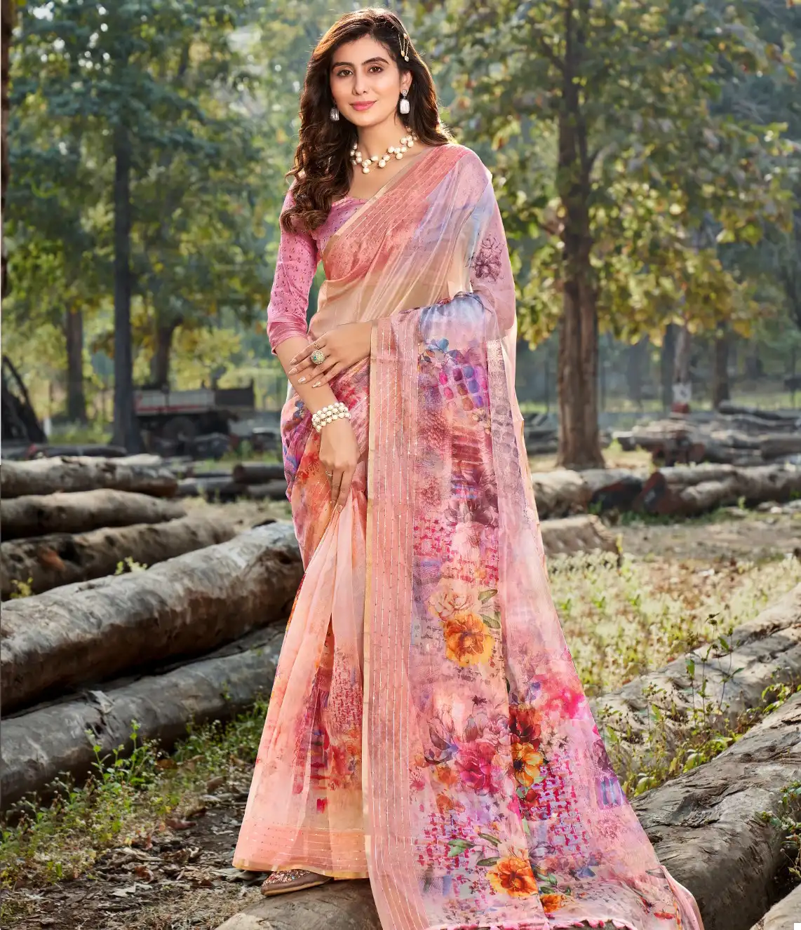 Tanuza Fashion Saumiya Organza Wholesale Fancy Sarees Catalog