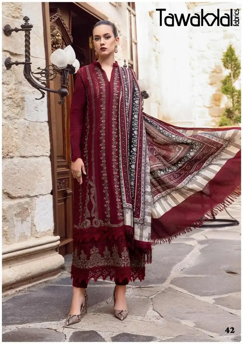 Tawakal Mehroz Vol 5 Pure Cotton Printed Wholesale Pakistani Salwar Suit Catalog - Image 10