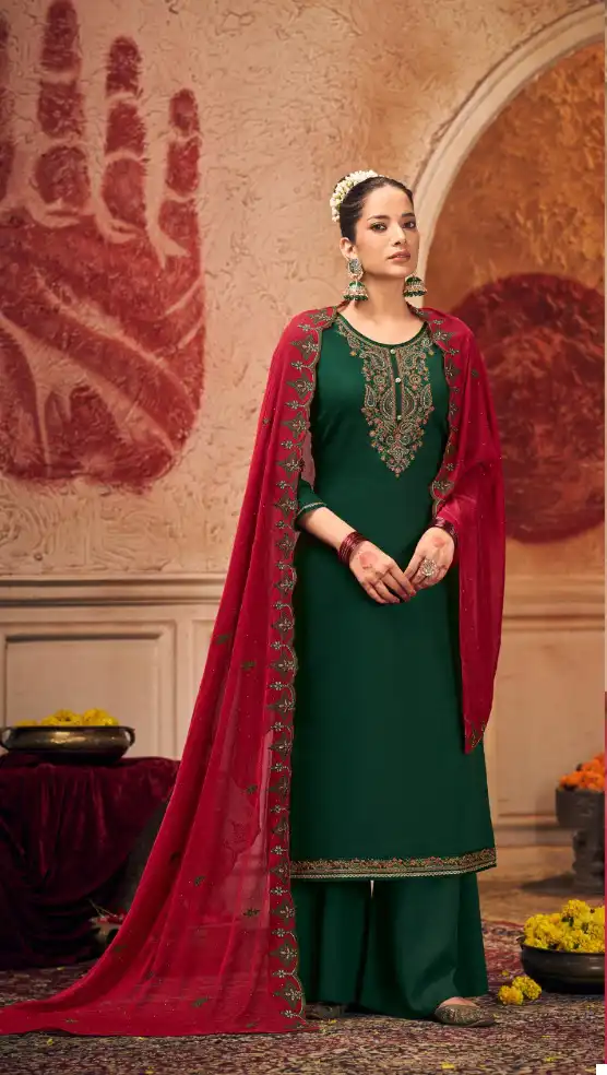 Triple Viana Pure Jam Cotton Wholesale Salwar Suit Catalog - Image 3