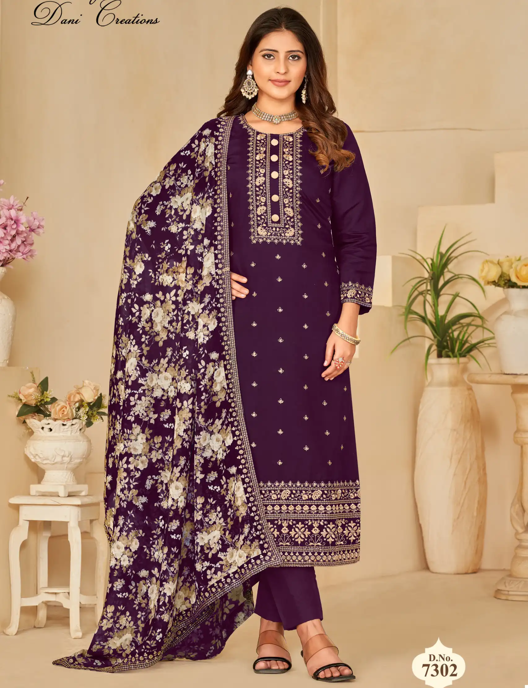 Twisha Aanaya 7300 Series Roman Silk Wholesale Salwar Suit Catalog