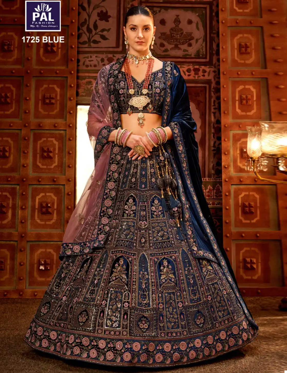 Vardan Ethnic 1725 Series Velvet Wholesale Lehenga Catalog