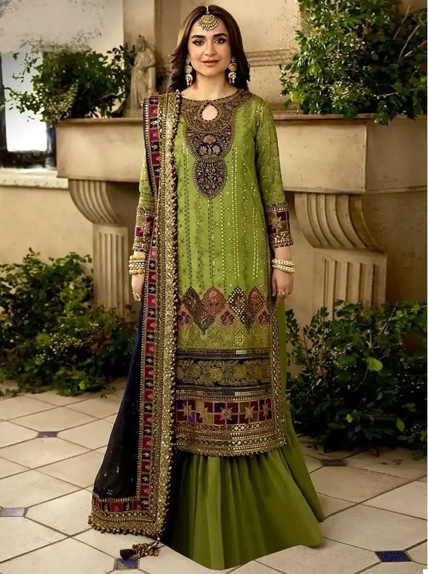 Vardan Ethnic Aasma 206 Heavy Pure Faux Georgette Wholesale Pakistani Salwar Suit