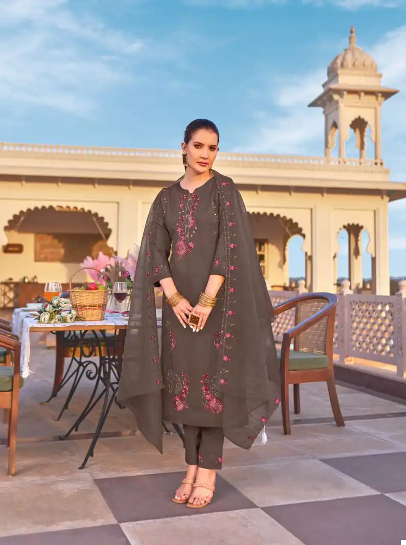 Vardan Ethnic Armani Pure Viscose Wholesale Readymade Salwar Suit Catalog - Image 3