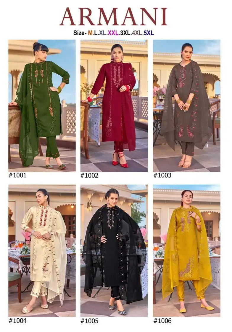 Vardan Ethnic Armani Pure Viscose Wholesale Readymade Salwar Suit Catalog - Image 7