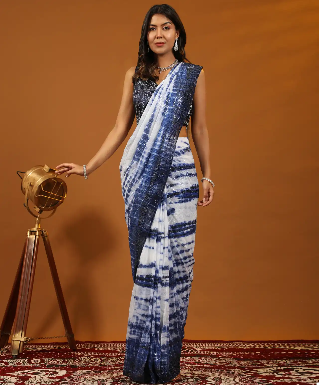 Vardan Ethnic Design No 237 Sequin Wholesale Ready to Wear Saree Catalog