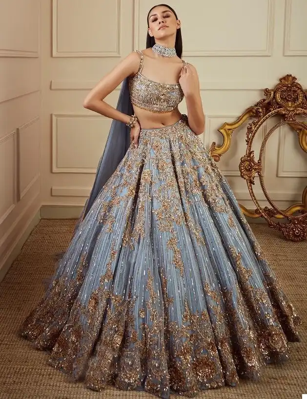 Vardan Ethnic Krm 1607 Heavy Soft Net Wholesale Lehenga — Wholesale Lehenga, MPA wholesale from Surat — view 1
