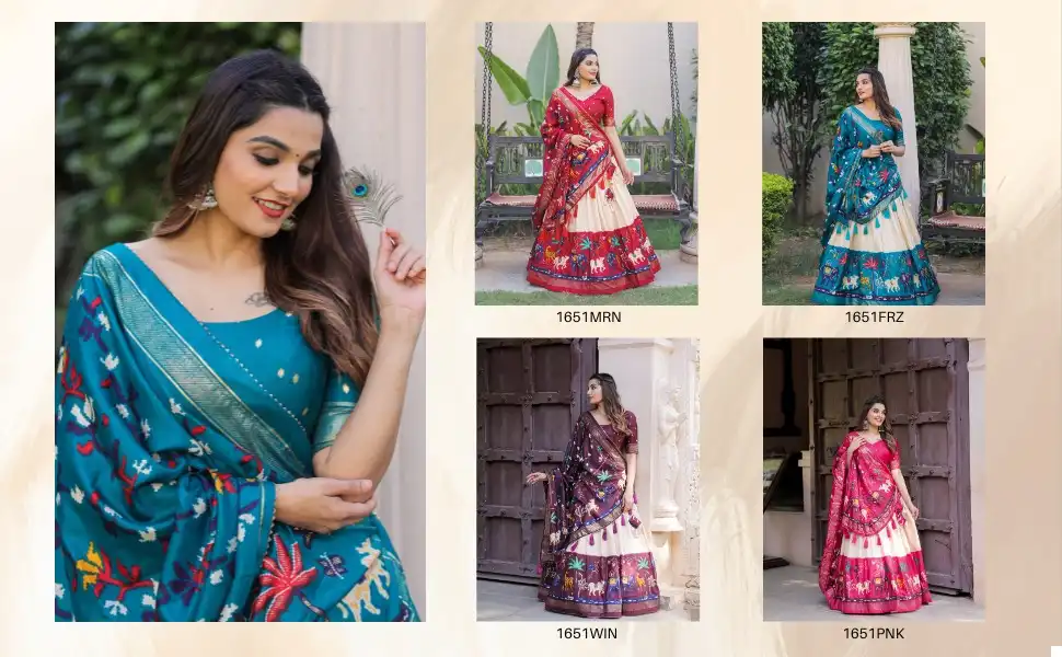Vardan Ethnic Dola Silk Wholesale Lehenga Catalog - Image 11