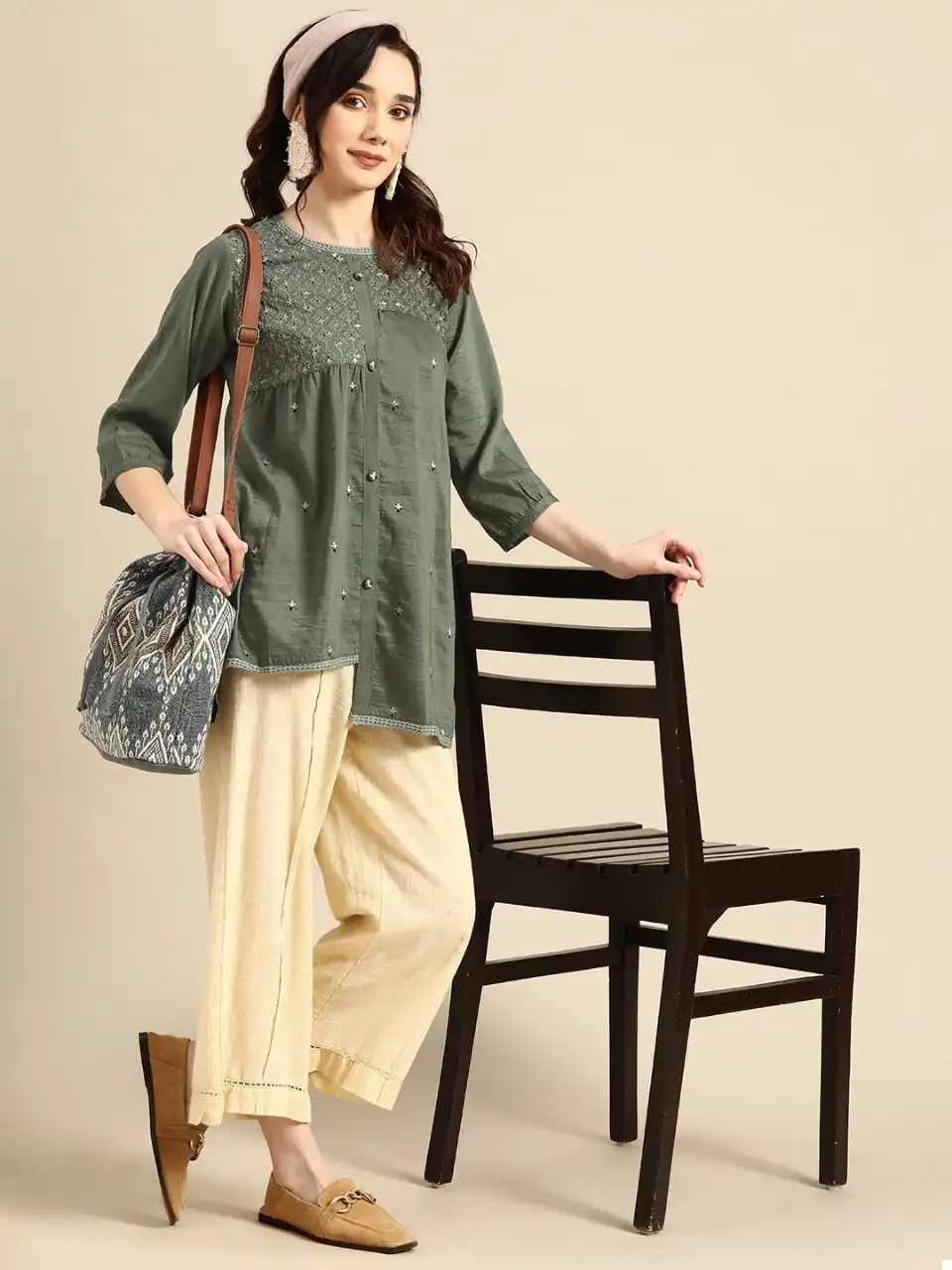 Vardan Ethnic Marina Viscose Blend Wholesale Western Short Top Catalog - Image 7