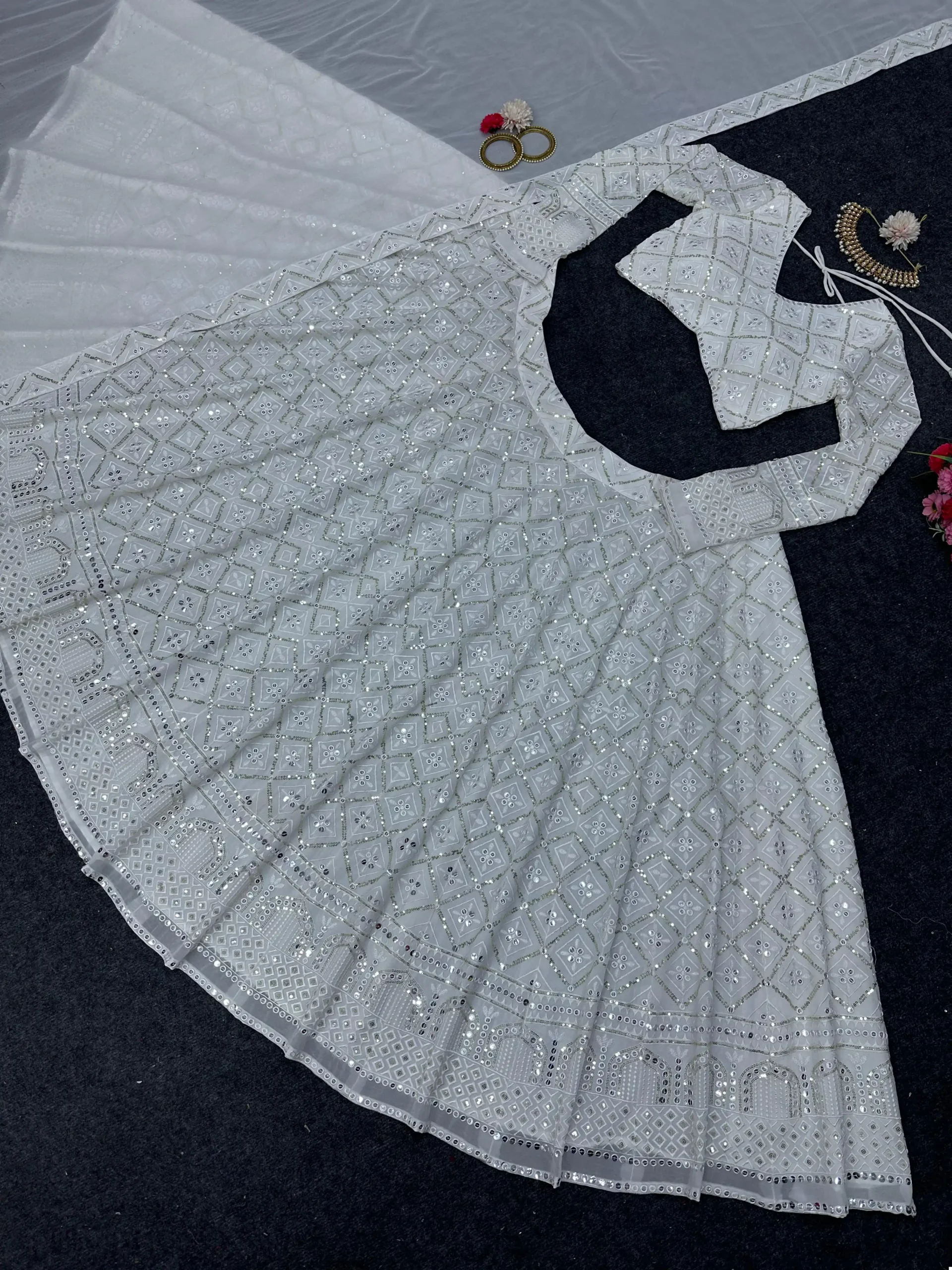 Vardan Ethnic Qrc 203 Faux Georgette Wholesale Lehenga Catalog - Image 2