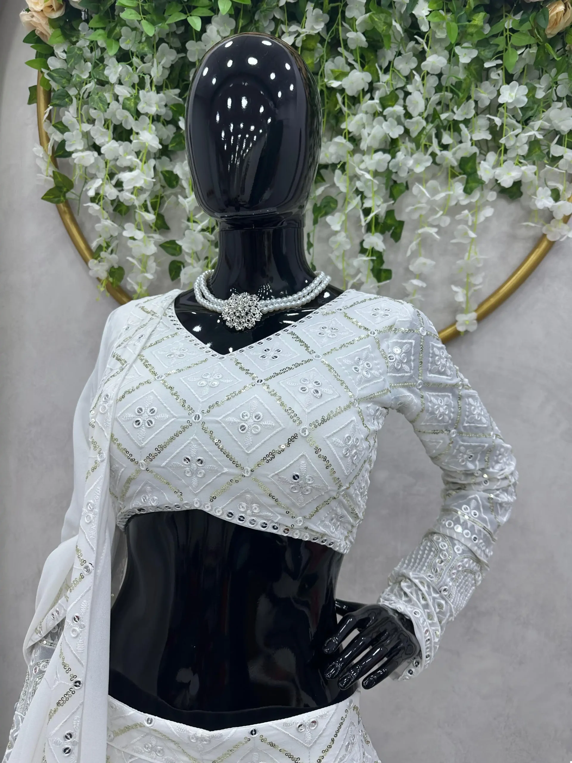 Vardan Ethnic Qrc 203 Faux Georgette Wholesale Lehenga Catalog - Image 10