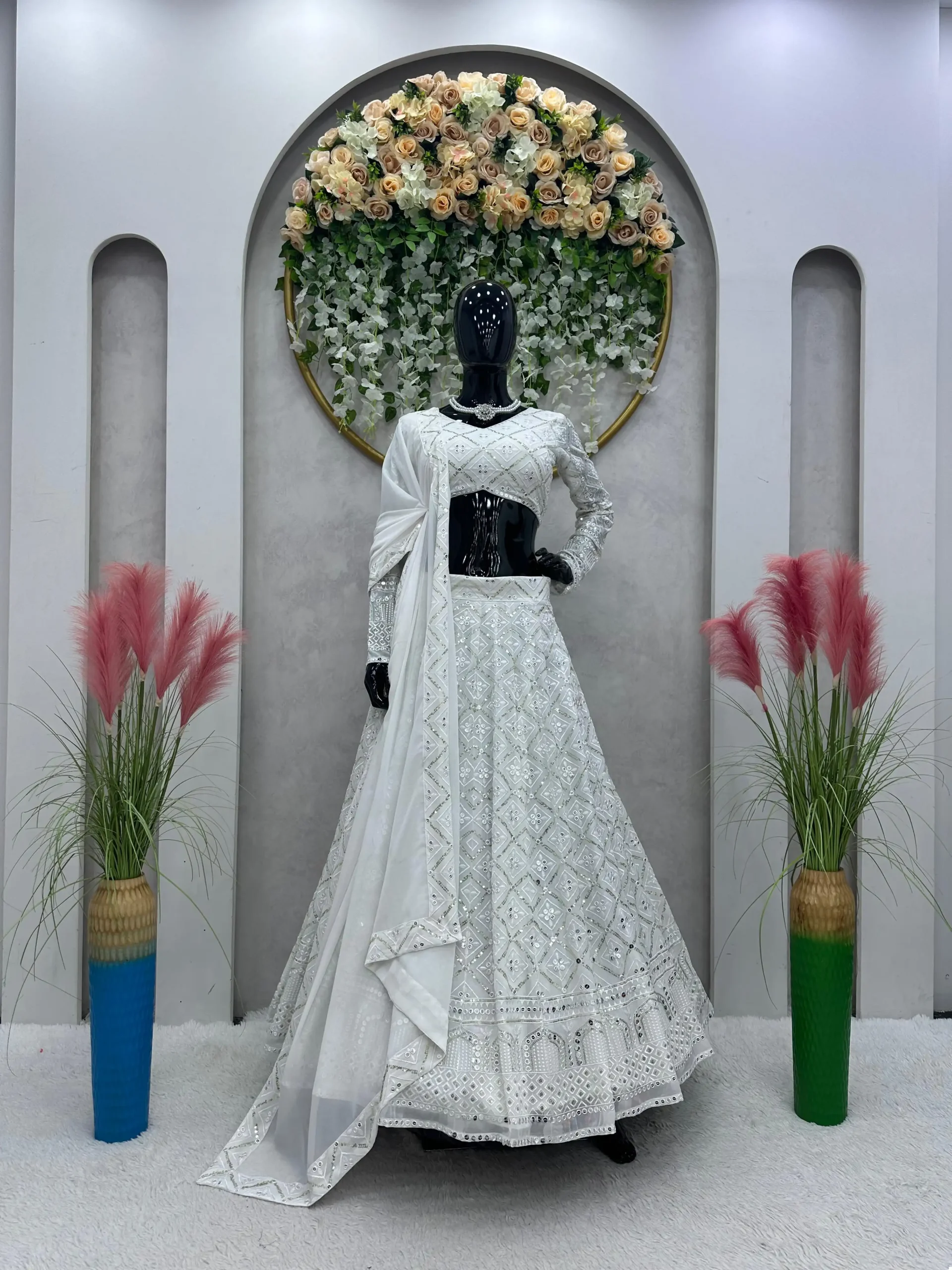 Vardan Ethnic Qrc 203 Faux Georgette Wholesale Lehenga Catalog - Image 7