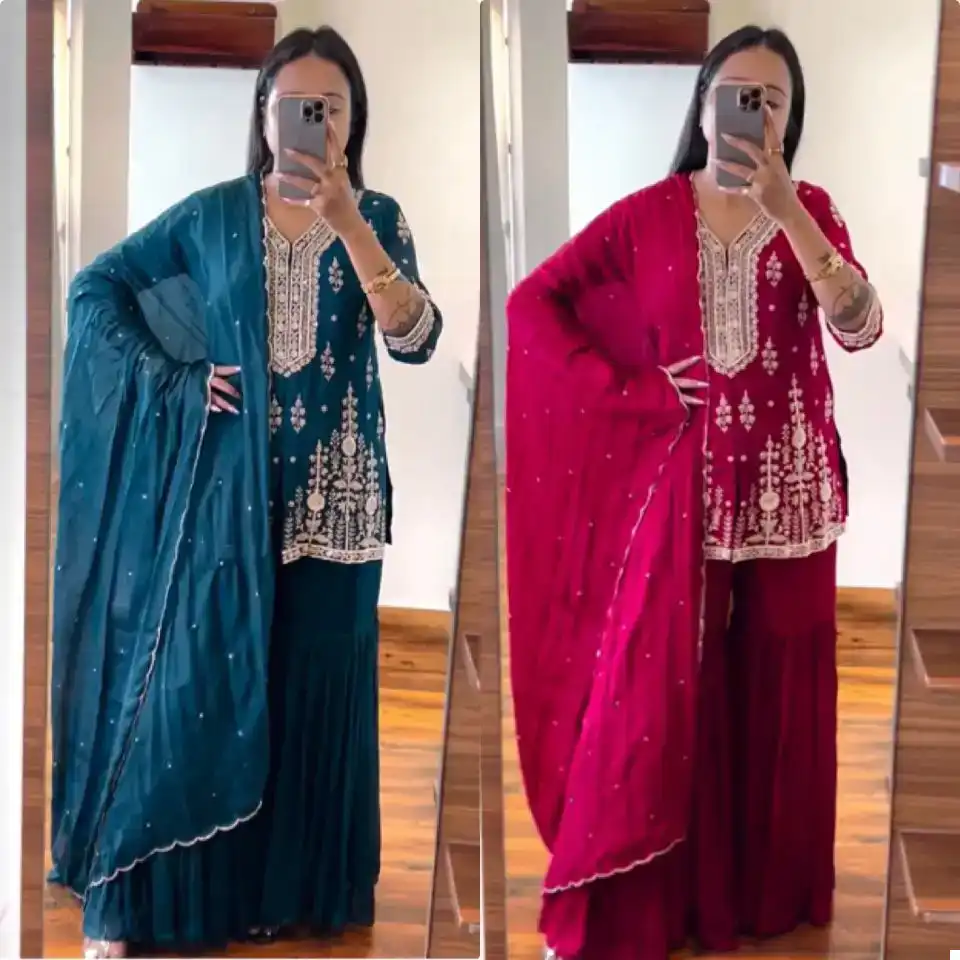 Vardan Ethnic Zf 355 Heavy Faux Georgette Wholesale Readymade Salwar Suit Catalog - Image 3