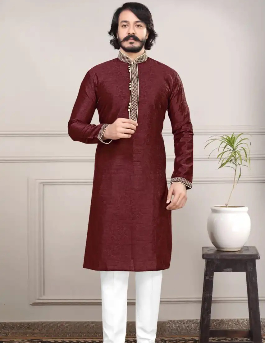 Vardan Ethnic Venmer™️ 15 Pure Silk Jacquard Wholesale Kurta With Pajama Catalog