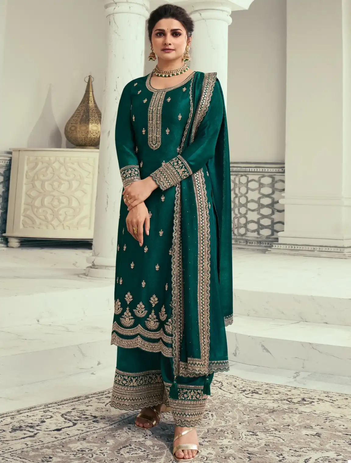 Vinay Fashion Kuleesh Shaheen 7 Embroidered Silk Georgette Wholesale Designer Salwar Suit Catalog