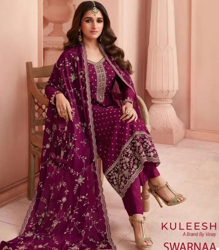 Vinay Fashion Swarna Dola Jaquard Wholesale Designer Salwar Suit Catalog
