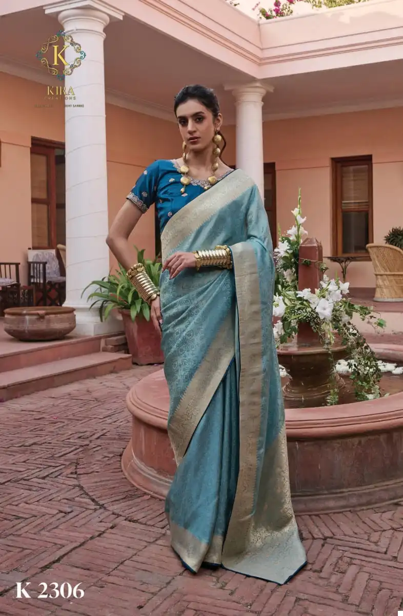 Kira Kyara Silk Vol 1 Viscose Wholesale Fancy Sarees Catalog - Image 5