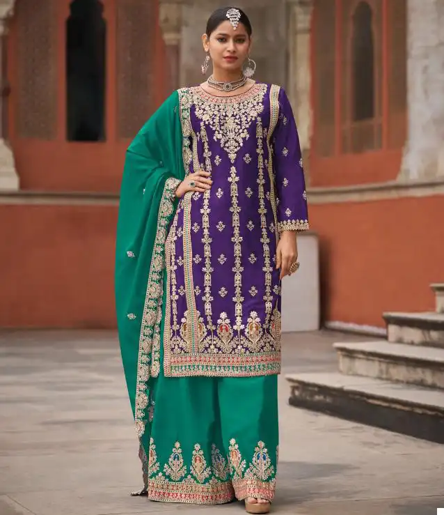 Your Choice Glory Semi Pure Chinon Wholesale Designer Readymade Salwar Suit Catalog