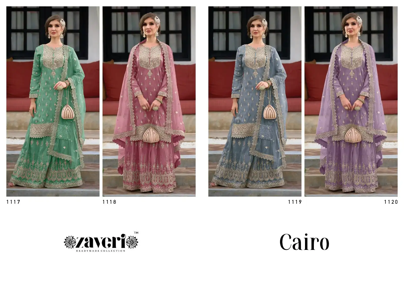 Zaveri Cairo Heavy Silk Wholesale Designer Readymade Salwar Suit Catalog - Image 5