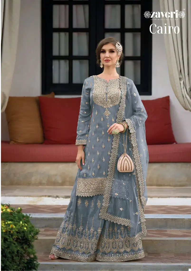 Zaveri Cairo Heavy Silk Wholesale Designer Readymade Salwar Suit Catalog - Image 2