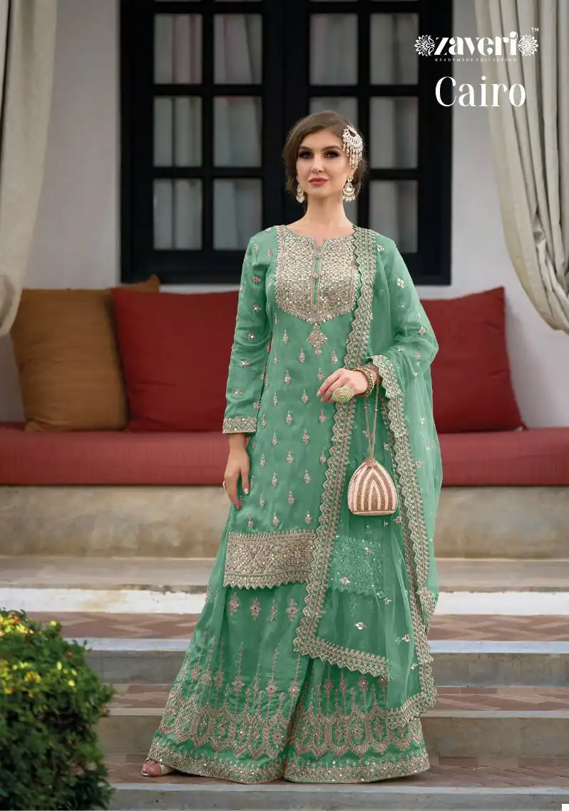 Zaveri Cairo Heavy Silk Wholesale Designer Readymade Salwar Suit Catalog - Image 3