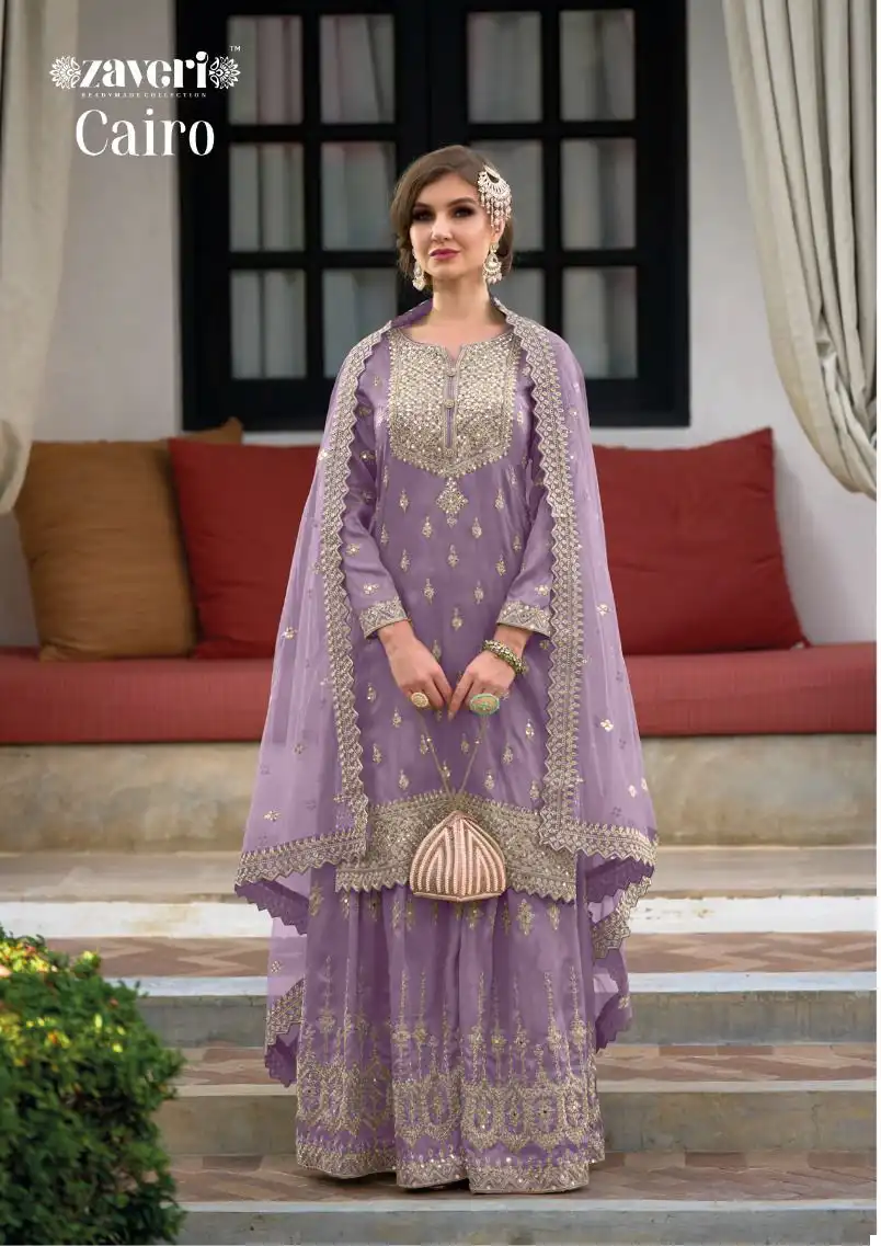 Zaveri Cairo Heavy Silk Wholesale Designer Readymade Salwar Suit Catalog - Image 4