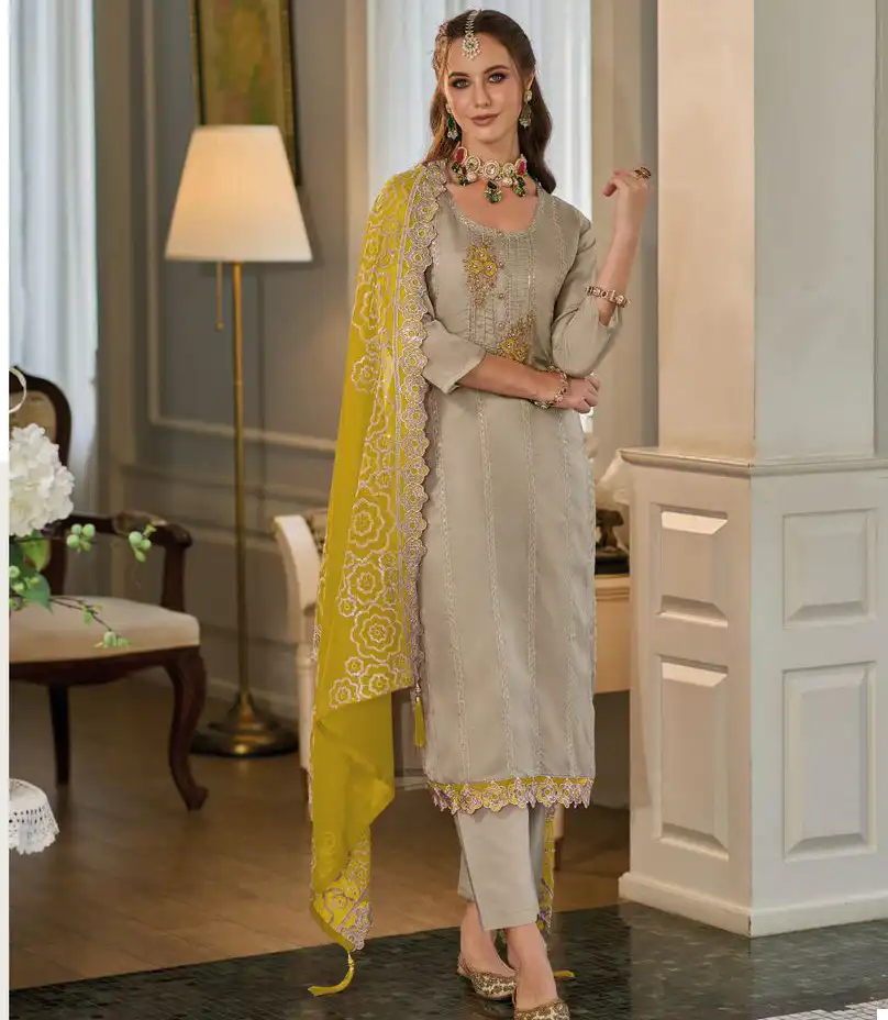 Zaveri Kahira Soft Organza Wholesale Designer Readymade Salwar Suit Catalog