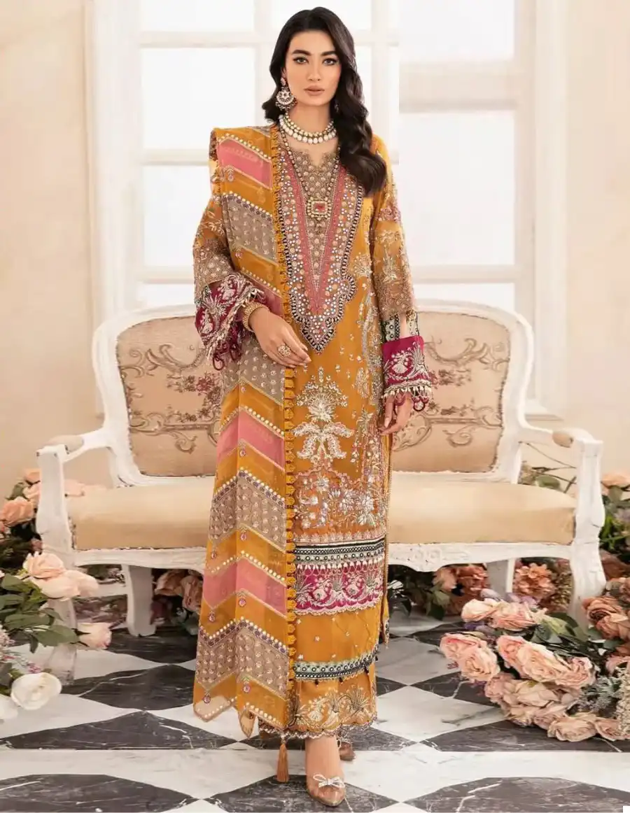 Ziaaz Code 402 Georgette Wholesale Pakistani Salwar Suit