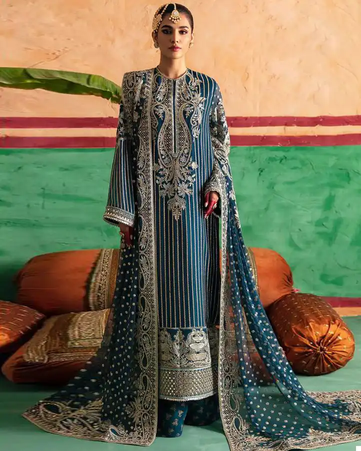 Ziaaz Code 422 A&B Georgette Wholesale Pakistani Salwar Suit Catalog